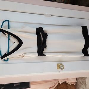 White House Black Market Dress with Bow Belt